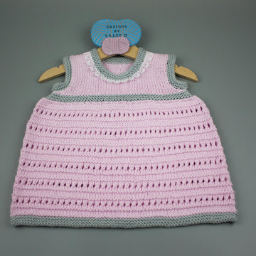 Scarlett Baby Dress knitting pattern 18" chest