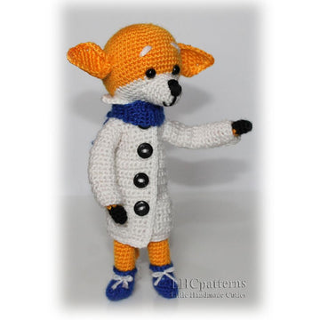 Fred the Fox Crochet Pattern, Fox Crochet Pattern, Amigurumi Fox