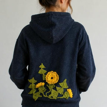 Crochet Dandelion Appliqué