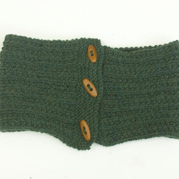 Knit Button Neck Warmer Scart