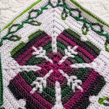 Celtic Clover Mosaic Square