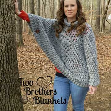 Paisley Poncho Sweater