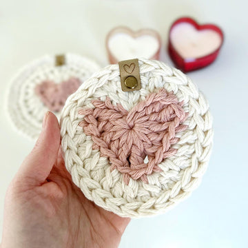 Heart Coaster and Hot Pad 091