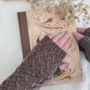Truffle Fingerless Gloves