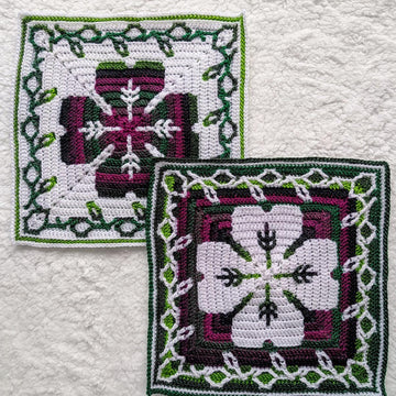 Celtic Clover Mosaic Square