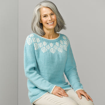 920 - Amaranth - Jumper Knitting Pattern for Women in Valley Yarns Northfield by Valley Yarns