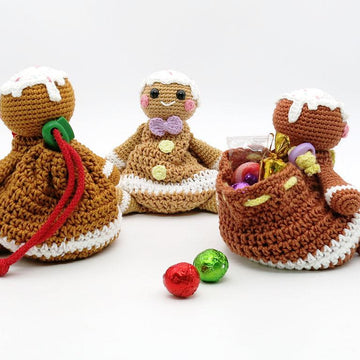 Drawstring Bag - Gingerbread