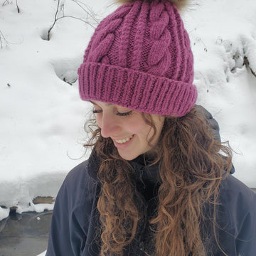 Frosty - Braided Cable Hat