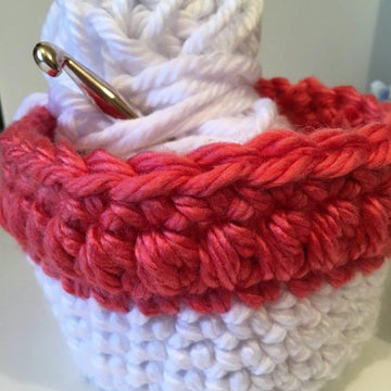 Coral Expressions Chunky Crochet Baskets
