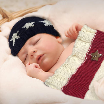 Easy Stars and Stripes Swaddle Sack