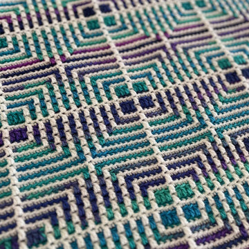 Dazzle Mosaic Crochet Blanket