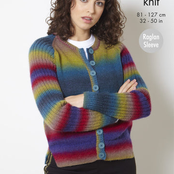 Sweater and Cardigan in King Cole  Riot DK - Leaflet