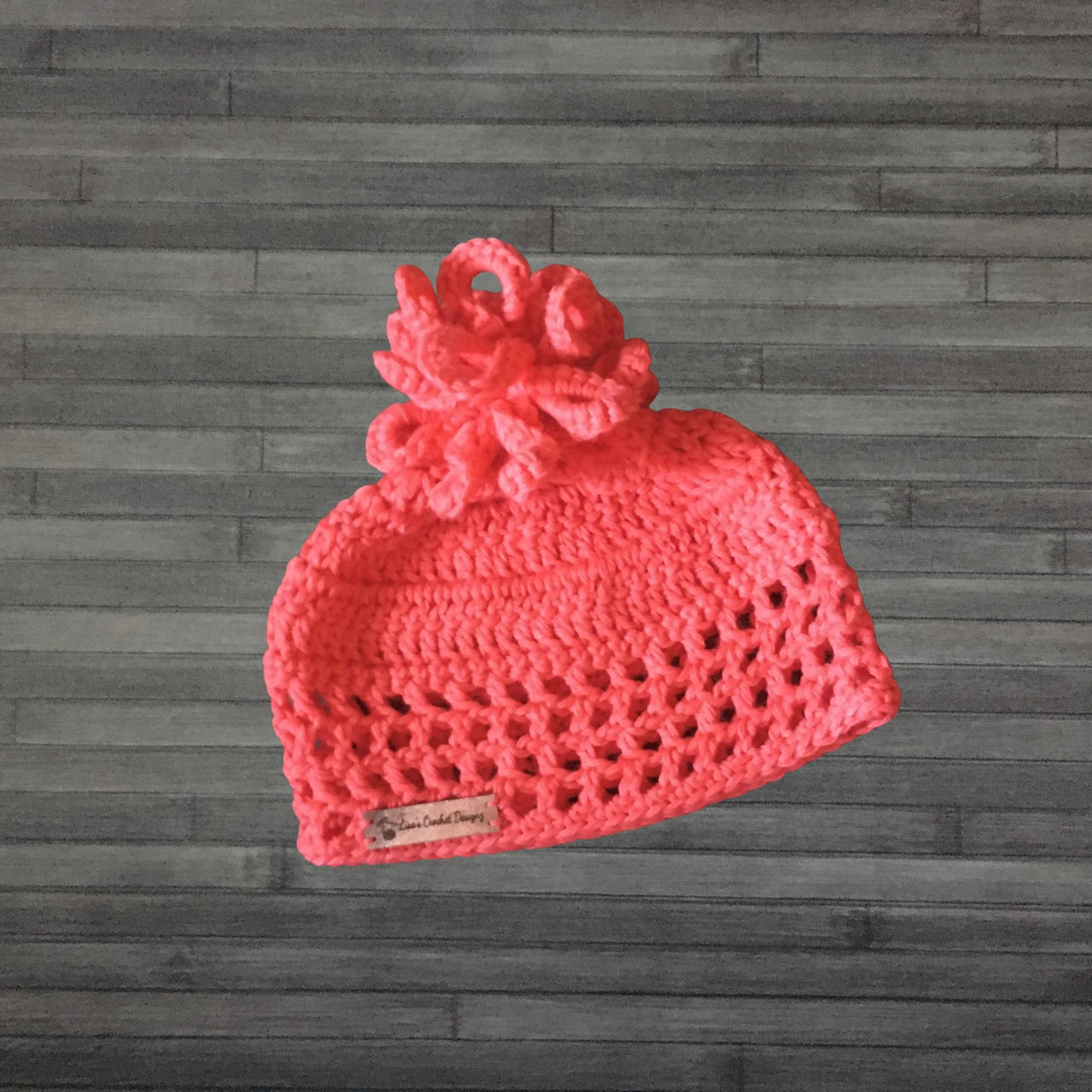 Coral Lattice Hat