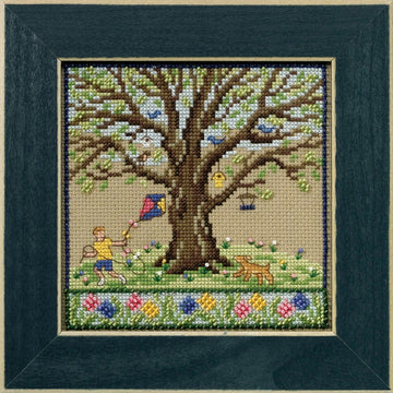 Mill Hill Spring Oak Cross Stitch Kit - 5.25in x 5.25in