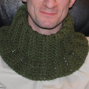 Ribbed cowl pattern
