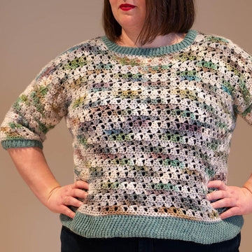 3/4 Sleeves Crochet Sweater
