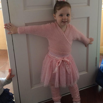 Ballet, Crossover Raglan Cardigan 18m-6y