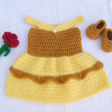Princess Belle Hat and Dress Outfit