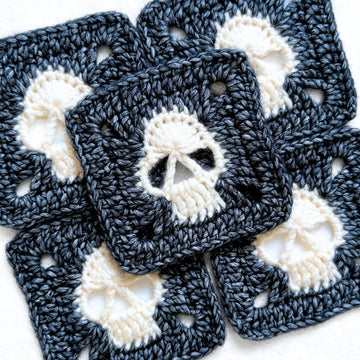 Solid Skull Granny Square