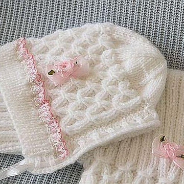 Baby Bonnet Knitting Pattern