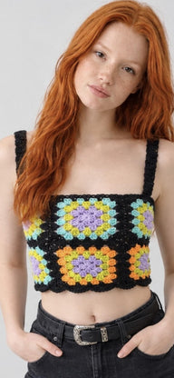 Boho Crochet Crop Top