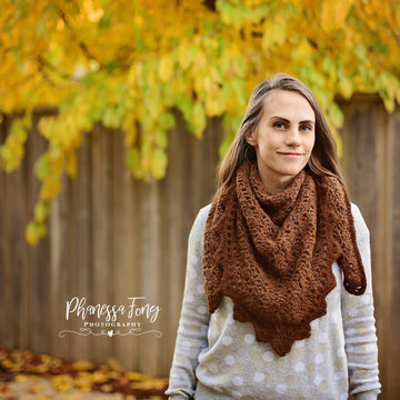 Alpaca Triangle Shawl or Scarf