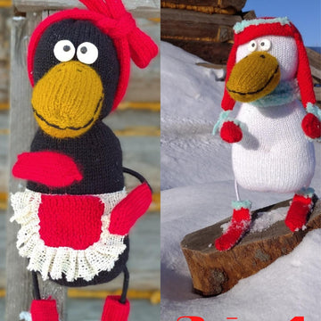 Crow knitting pattern