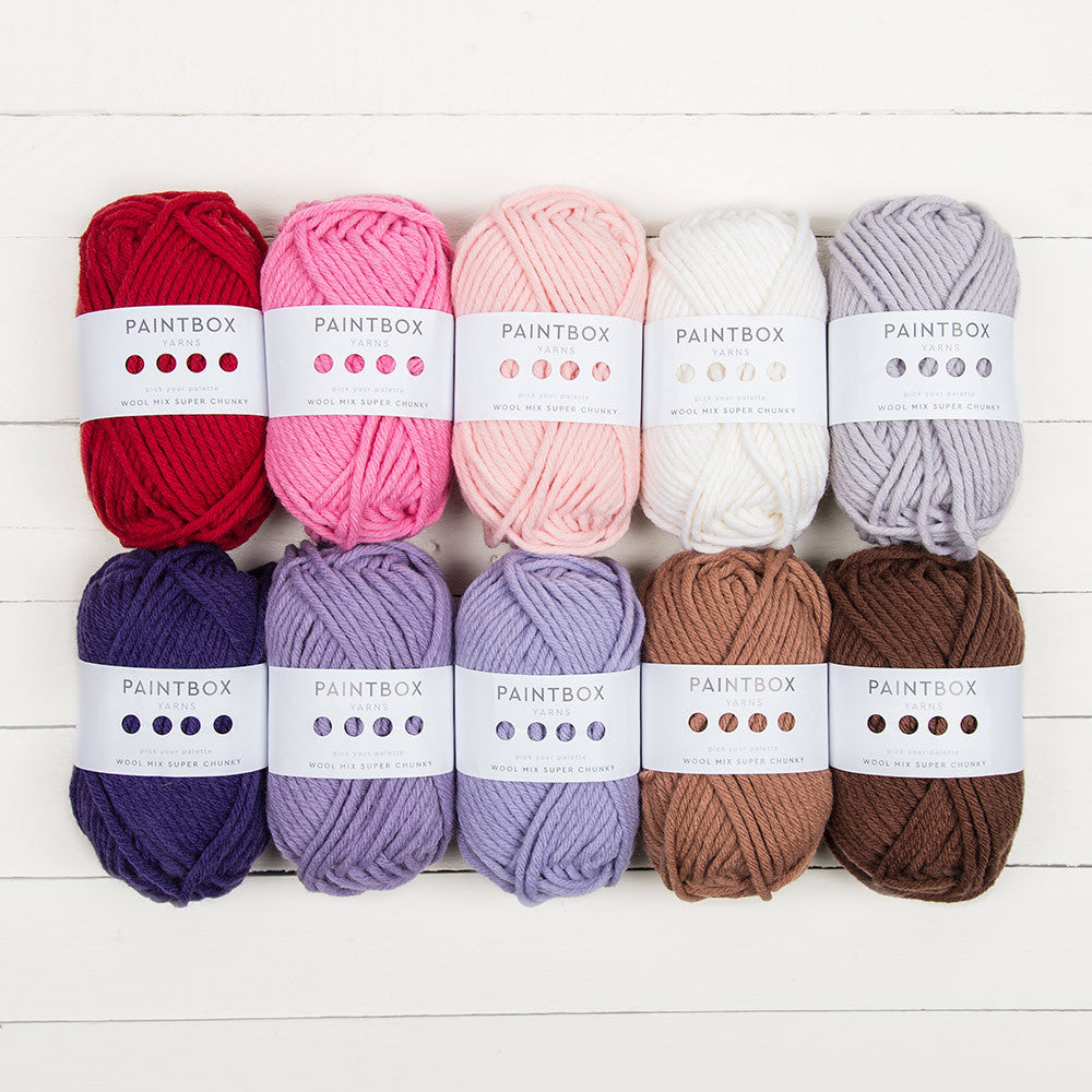 Paintbox Yarns Wool Mix Super Chunky 10 Ball Colour Pack