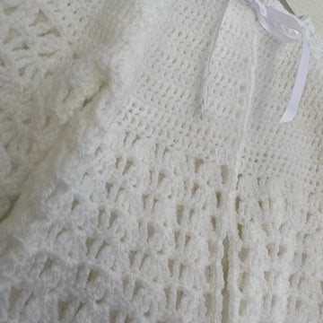 Antique Baby Cardigan and Bonnet