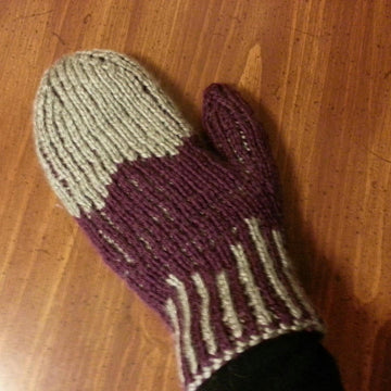 Double Knit Angle Mittens