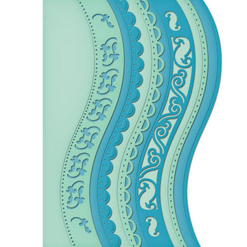 Spellbinders Borderabilities Card Creator Dies - A2 Curved Borders 1