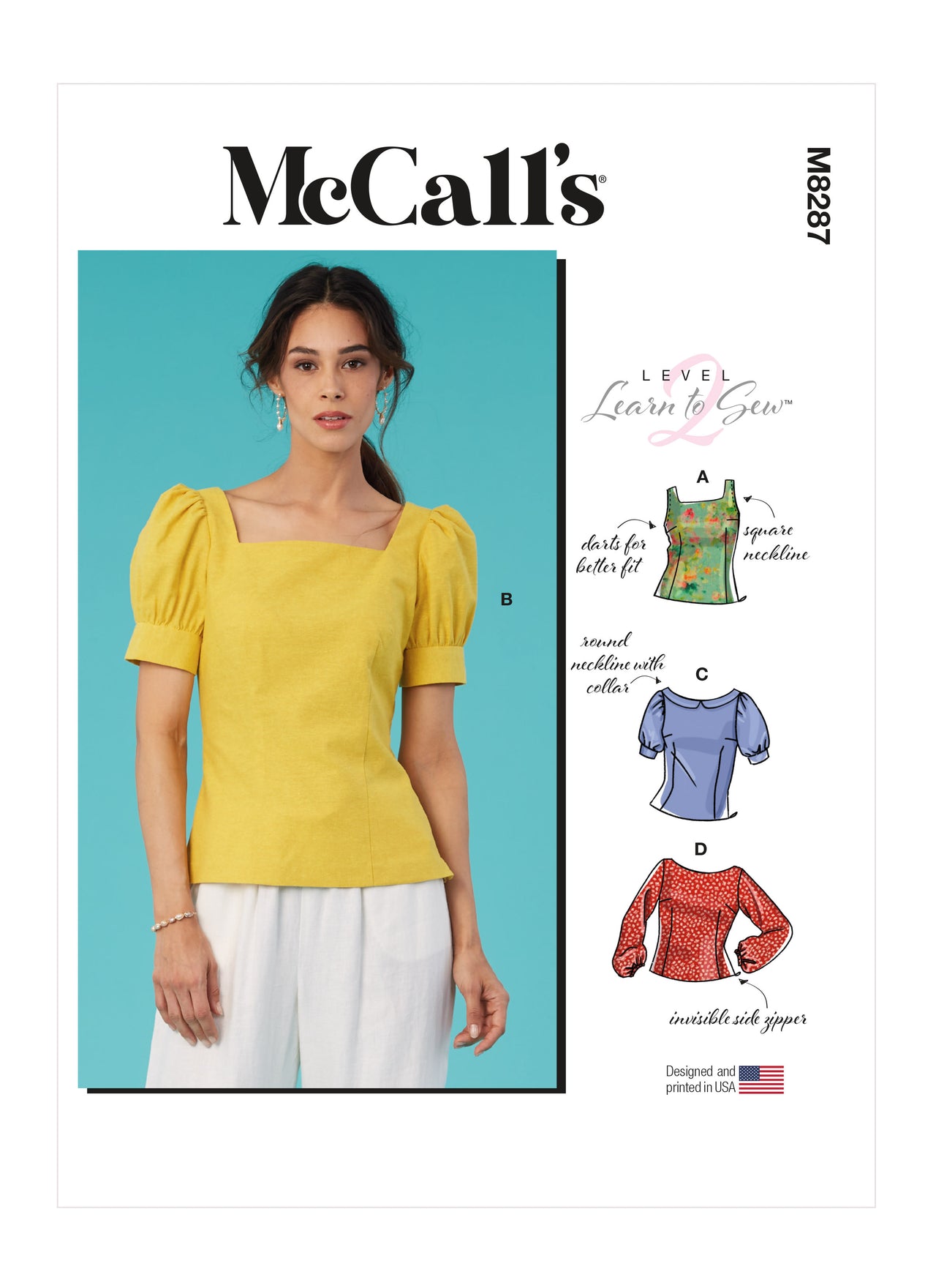 McCall's Misses' Tops M8287 - Sewing Pattern