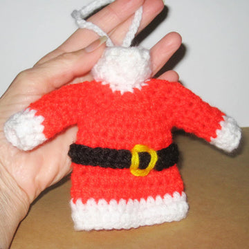 Santa sweater ornament