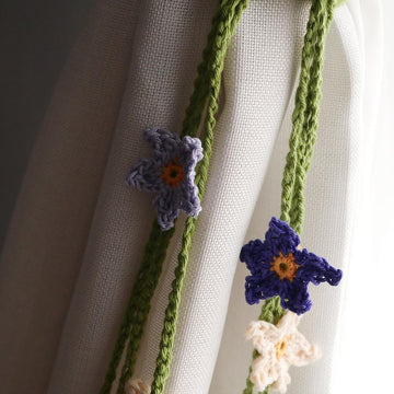 Floral curtain tie backs