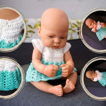 Häkelanleitung für das Puppenkleid Ocean Vibes