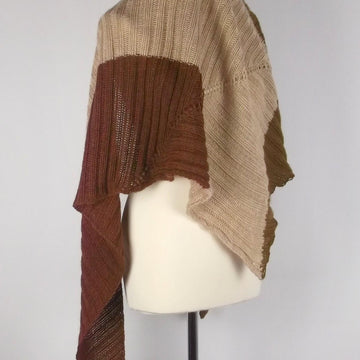 2x2 ribbed shawl