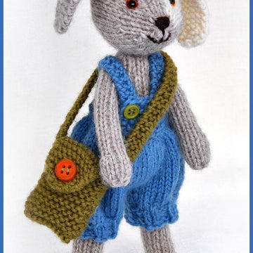 Sweet knitted puppy dog Buster