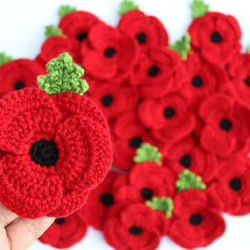 Crocheted Poppy