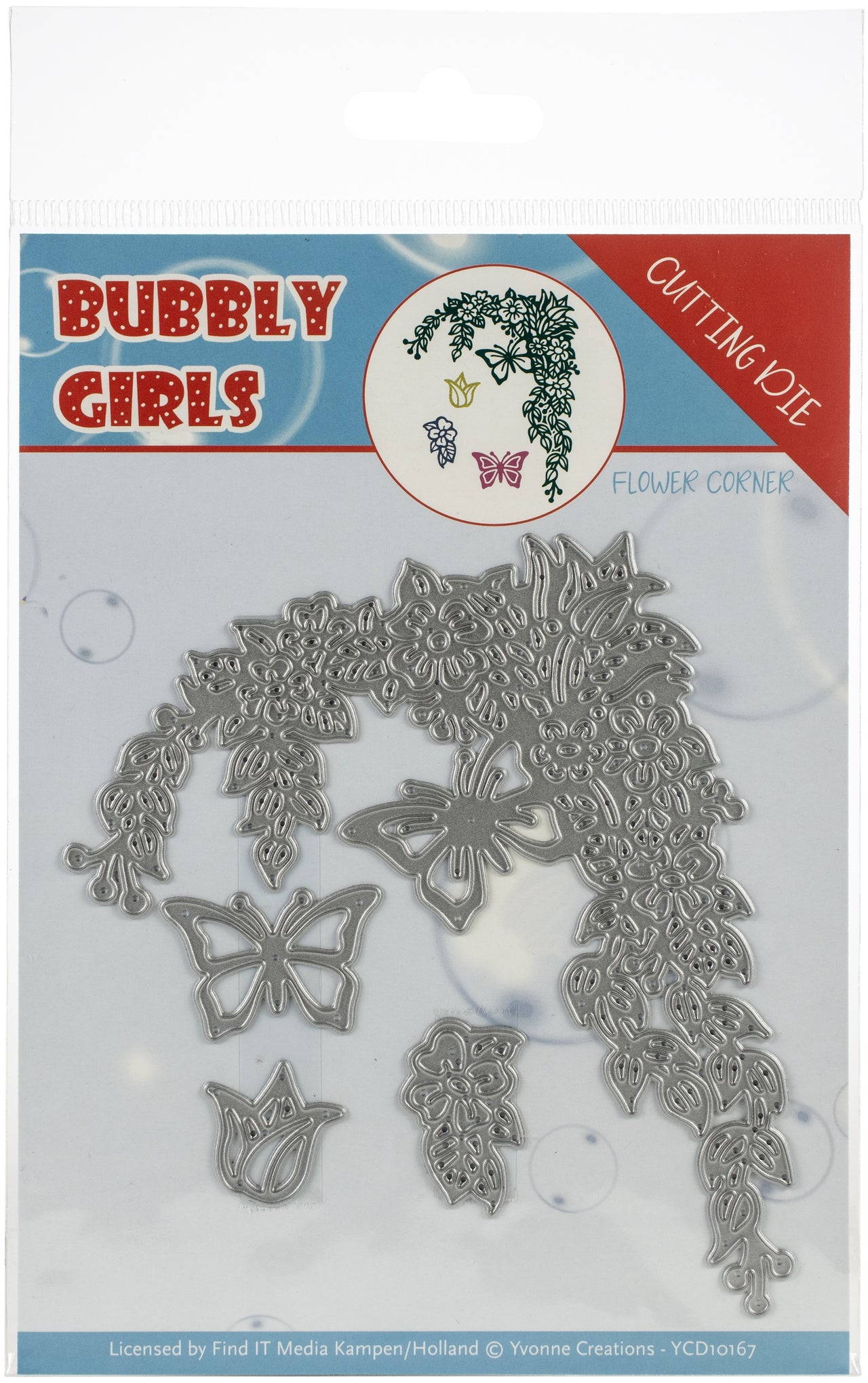 Find It Trading Yvonne Creations Die - Flower Corner, Bubbly Girls