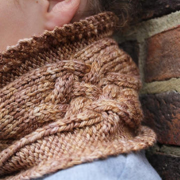 Criss Cross Cabled Cowl