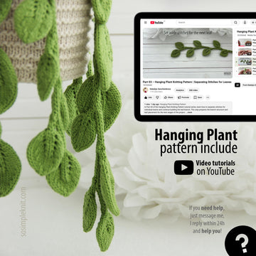 Knitted Pothos Hanging Plant