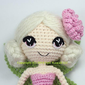 Chrysanna the Albino Fairy Crochet Amigurumi Doll