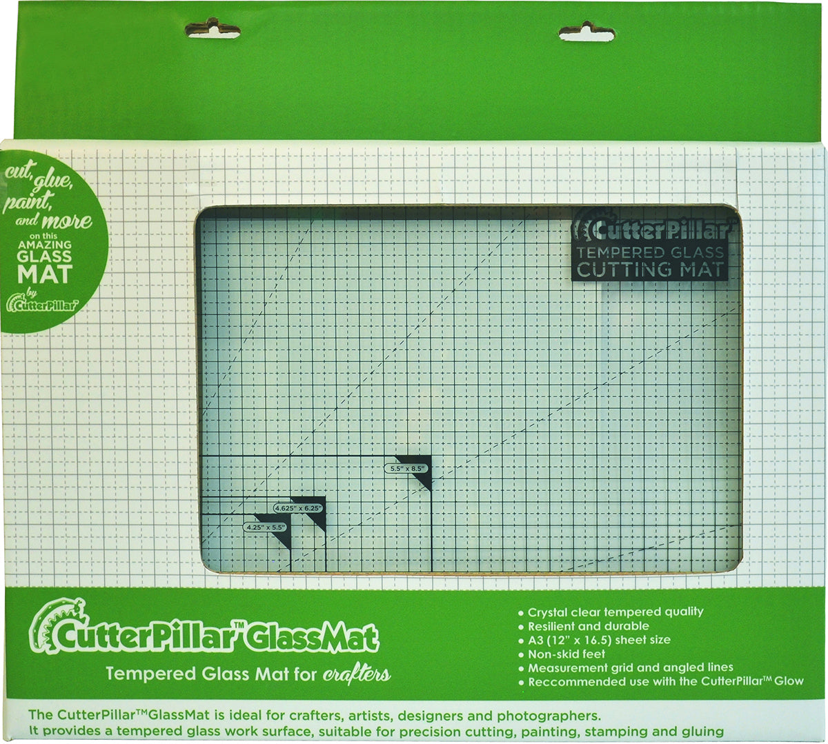 CutterPillar Glow Glass Mat - Tempered, Add-On For Glow