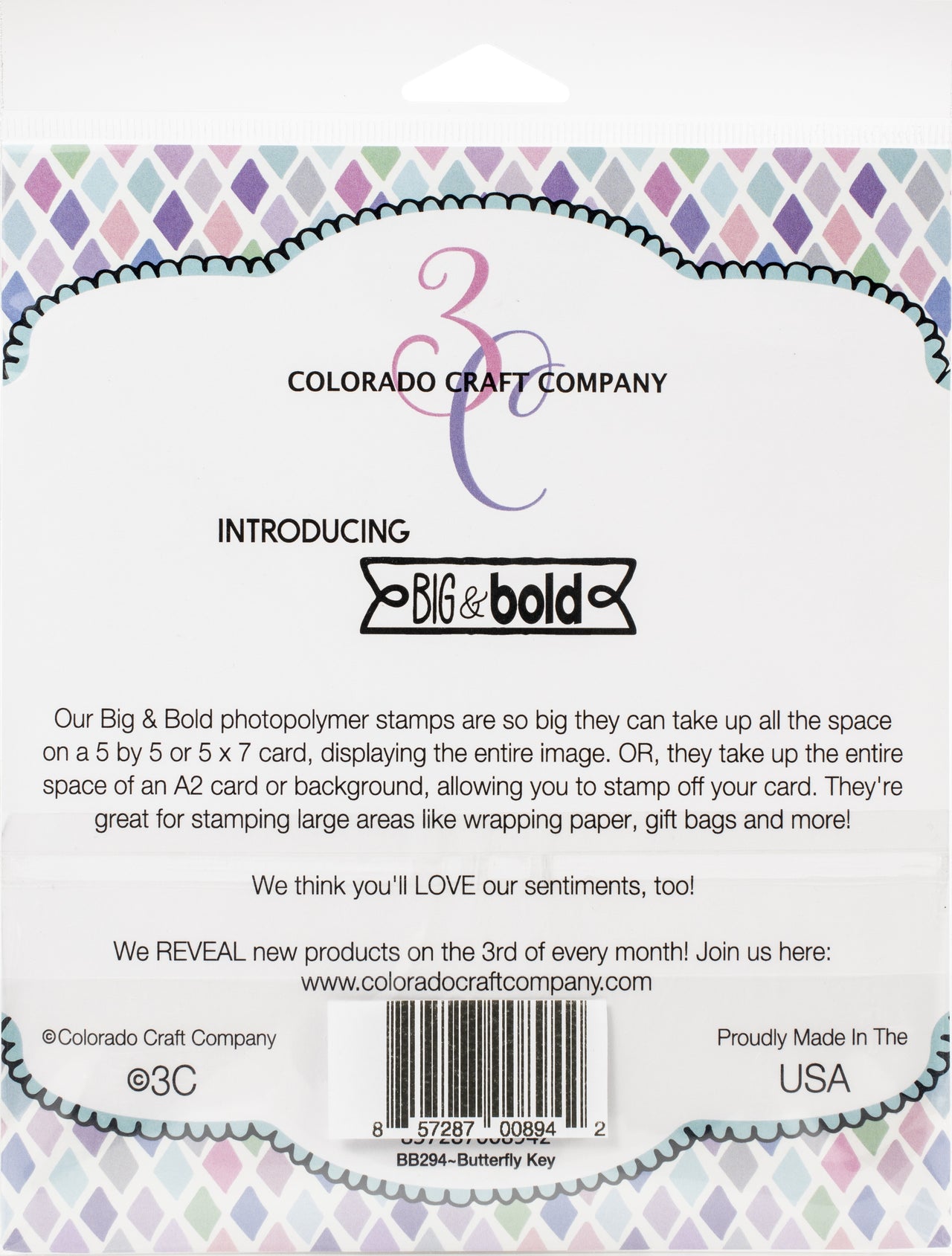Colorado Craft Company Clear Stamps 6"X6" - Her Own Wings-Big & Bold