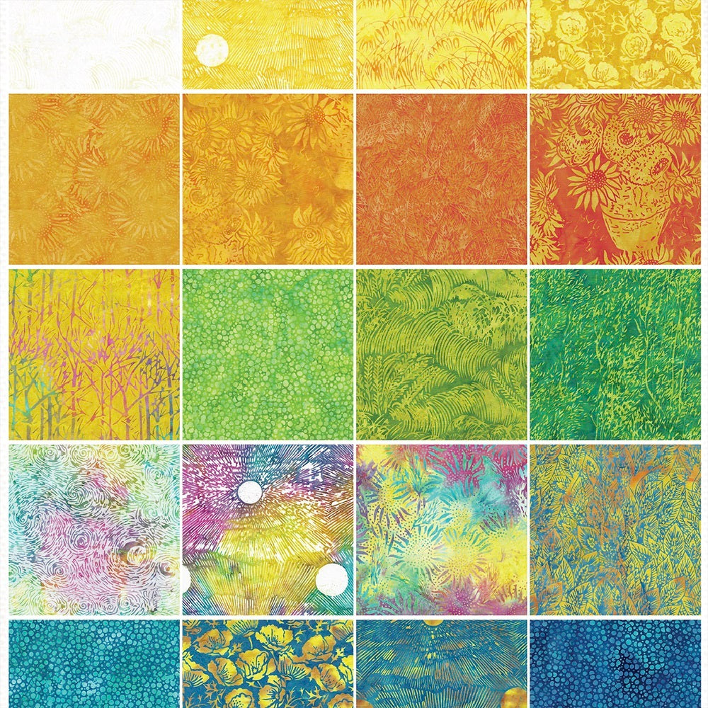 Island Batik Summer Fields 10in Squares - Summer-Fields-ST