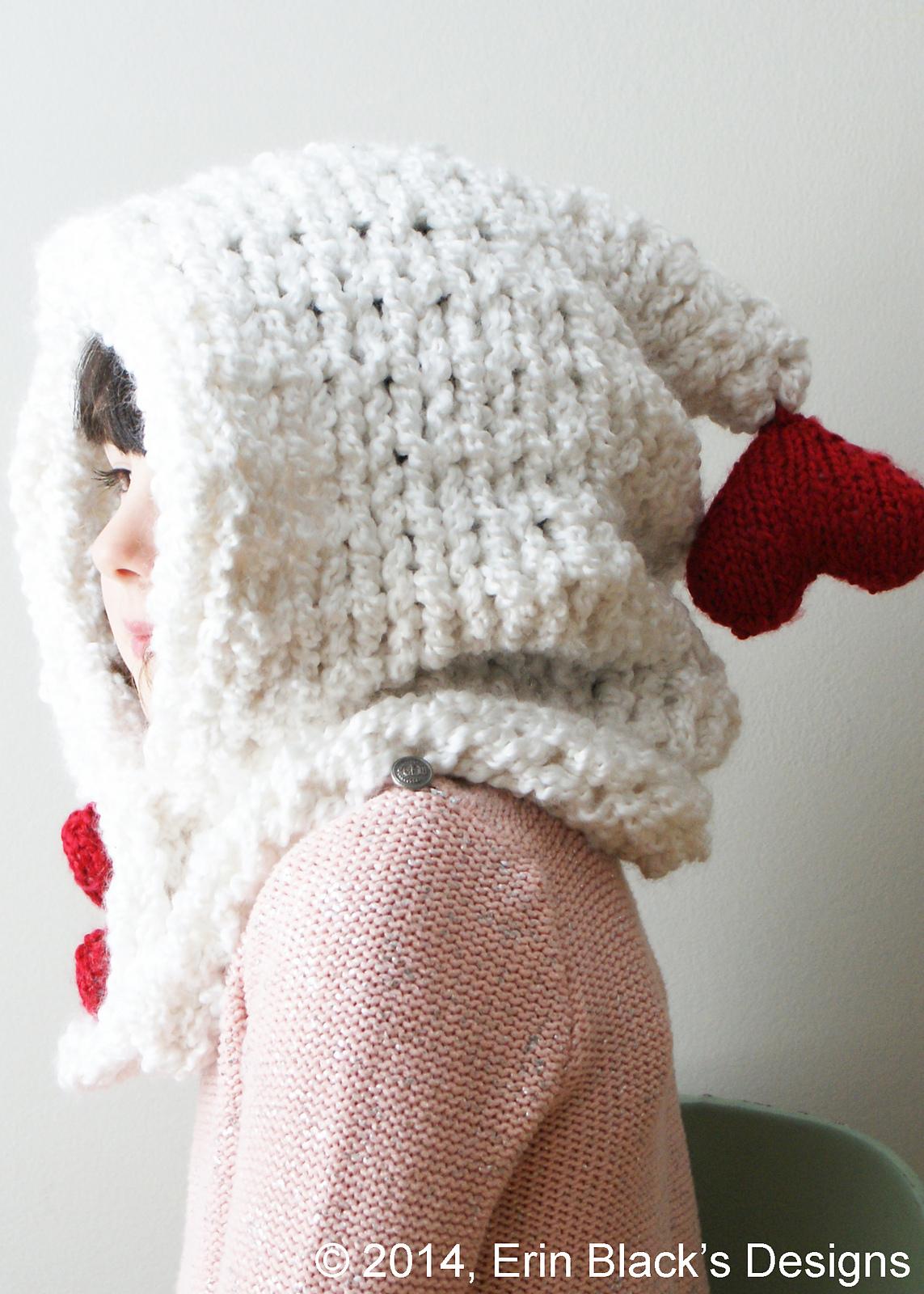 Chunky Heart Hood (hat022)