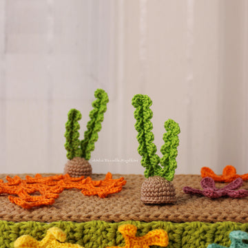Mini Plankton, Karen & Tiny Chum Bucket – Chibi Amigurumi Crochet Pattern Set (PDF)