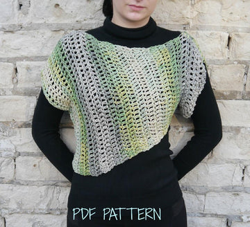 Adult Asymmetrical Crochet Sweater
