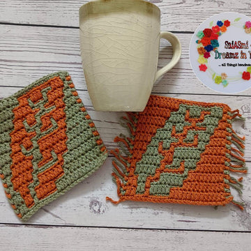 Fallen Leaf Mosaic Coasters