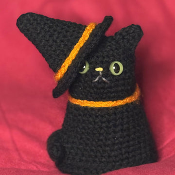 Witch & Cat Flip Doll Crochet Pattern (Halloween Amigurumi)